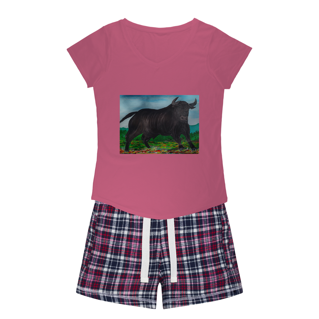 Toro Women's Sleepy Tee and Flannel Short