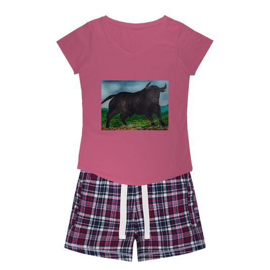 Toro Women's Sleepy Tee and Flannel Short