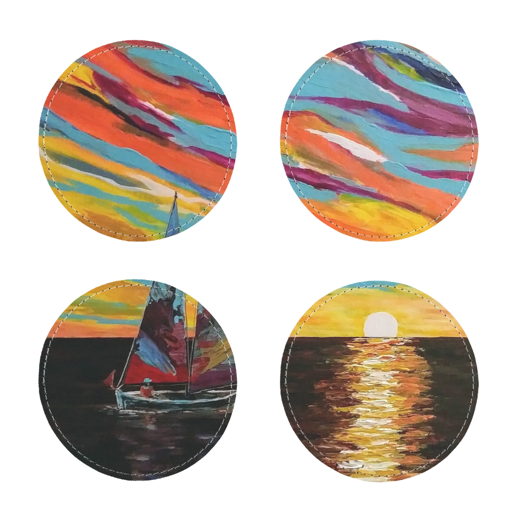 Sunset Sublimation Coasters Pack of Four