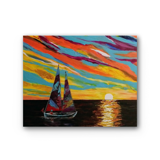 Sunset Premium Stretched Canvas