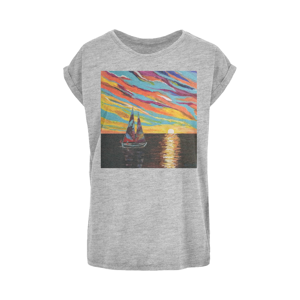 Sunset Women's Extended Shoulder T-Shirt XS-5XL