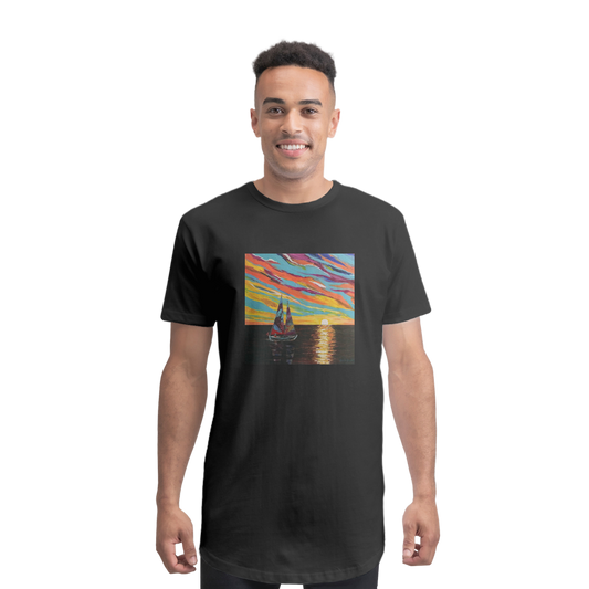 Sunset Premium Long Body T-Shirt