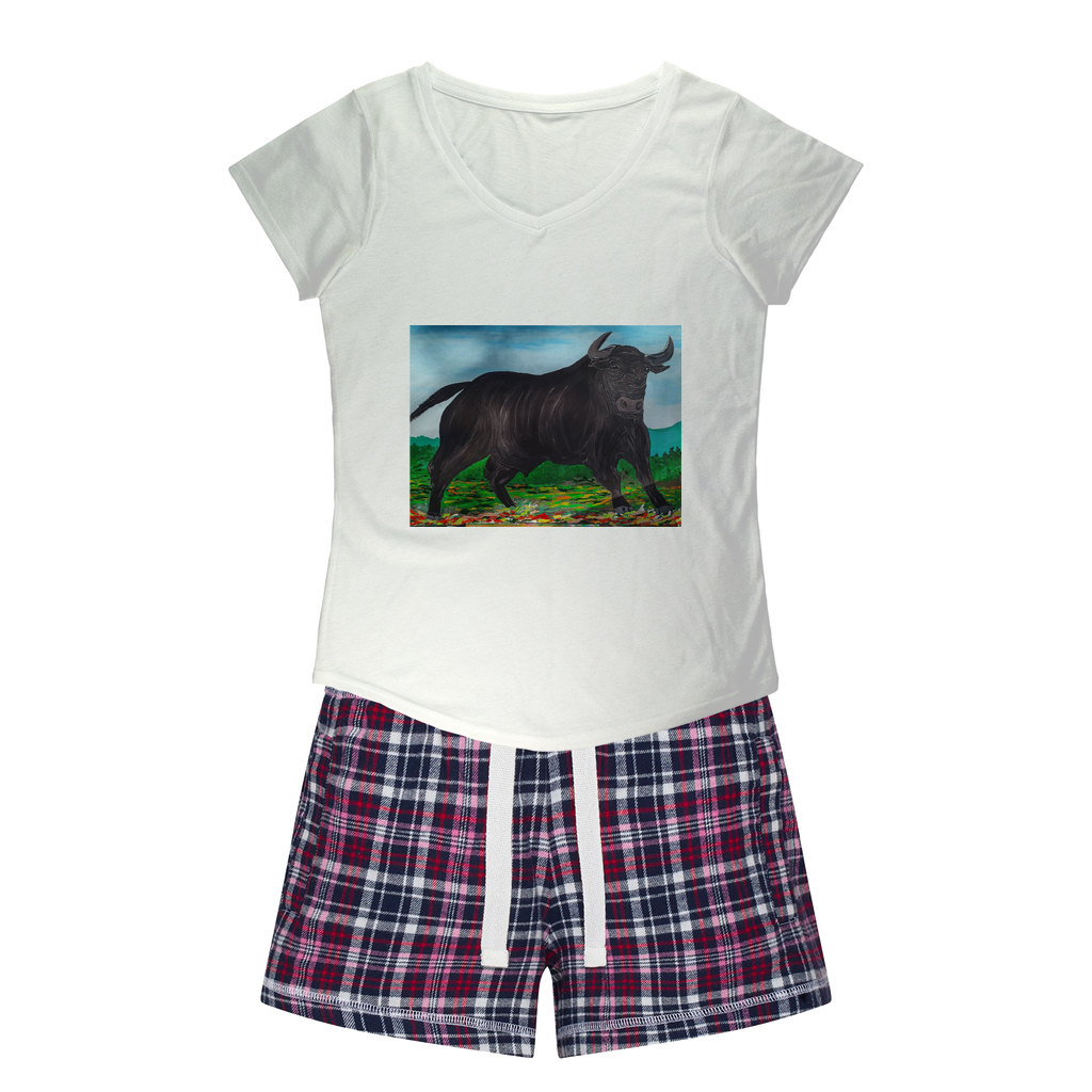 Toro Women's Sleepy Tee and Flannel Short