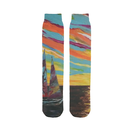 Sunset Sublimation Tube Sock