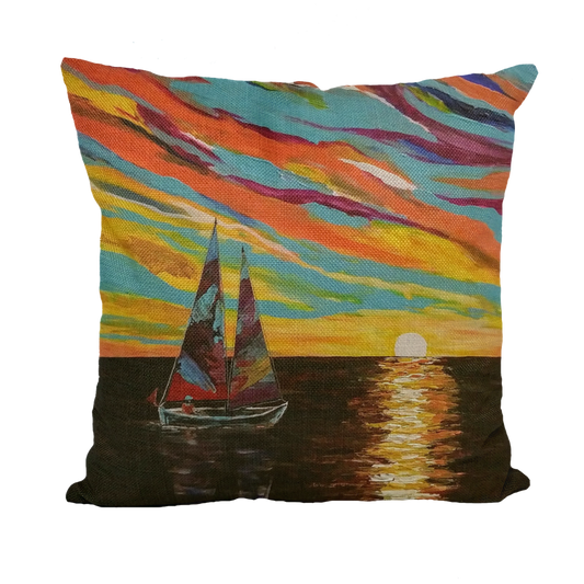 Sunset Throw Pillow with Insert