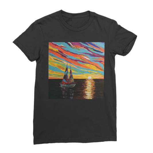 Sunset Premium Jersey Women's T-Shirt