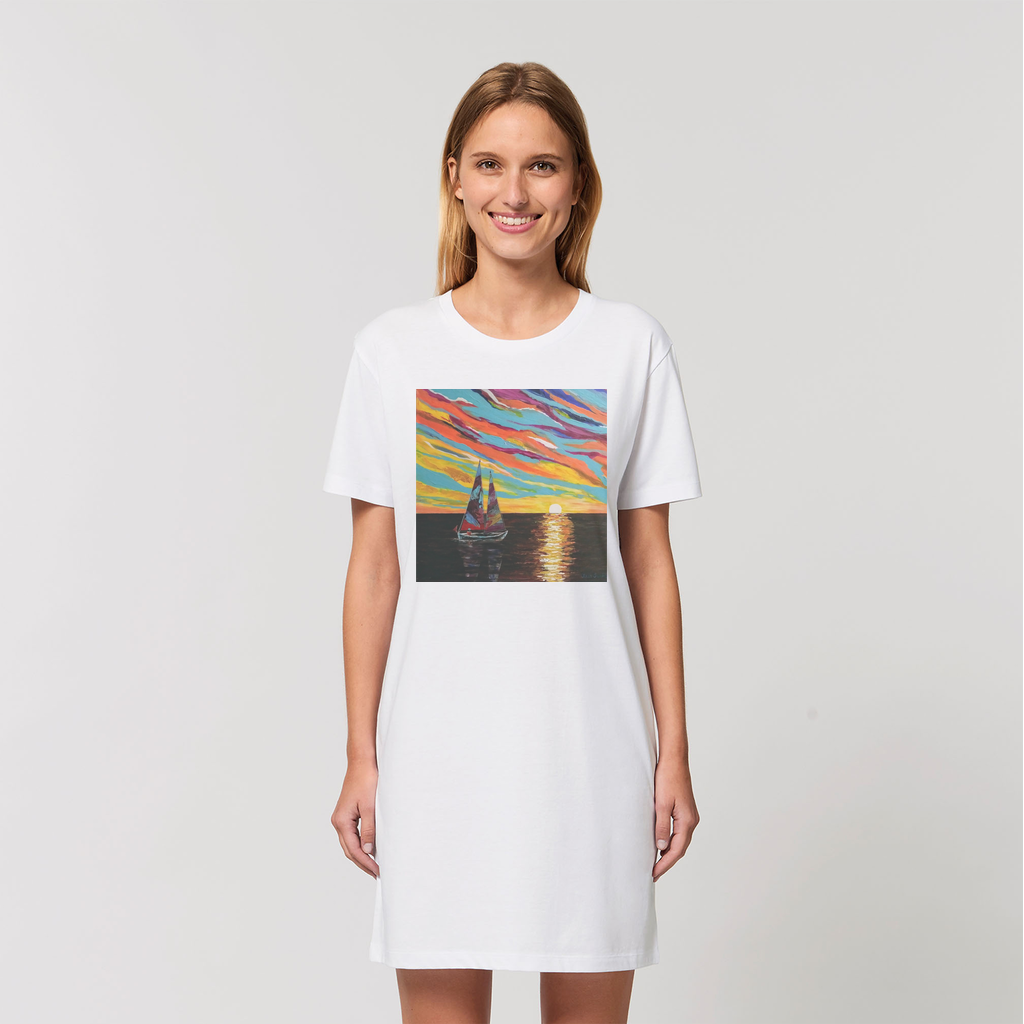 Sunset Organic T-Shirt Dress