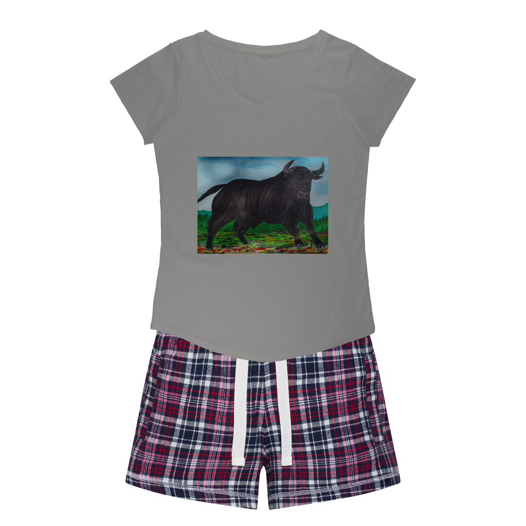 Toro Women's Sleepy Tee and Flannel Short